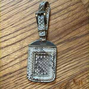Small snake Prada bag tag purse charm luggage tag